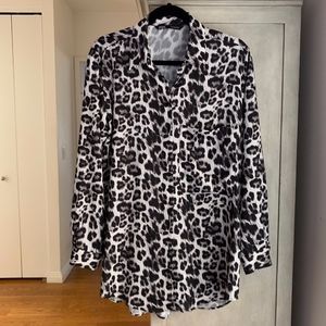 Animal print blouse